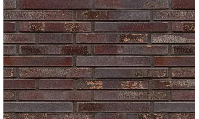 Кирпич клинкерный Muhr 10 S Violettblau geflammt Spezial гладкий, 290х90х40 мм
