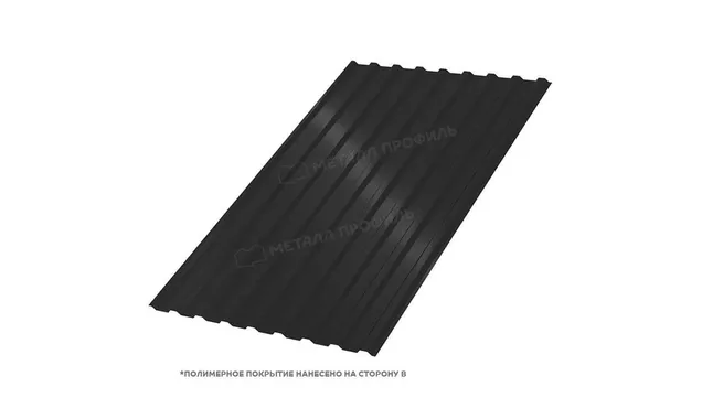 Профлист Металл Профиль МП20 0.5 PURMAN® RAL 9005 Черный темный B