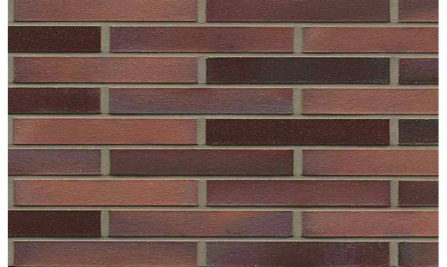 Кирпич клинкерный Westerwaelder Klinker Nr 04 EG Rotbraun-bunt Edelglanz, 290х60х40 мм