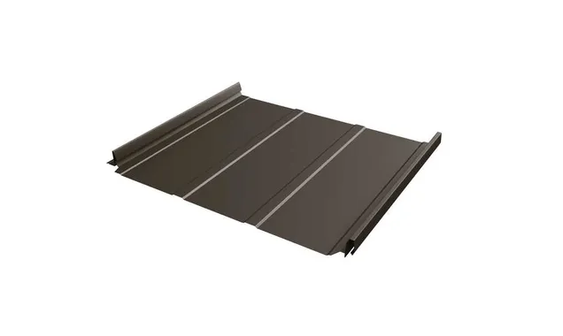 Фальцевая кровля Кликфальц Pro Line Grand Line 0,5 Quarzit RR 32 Темно-Коричневый
