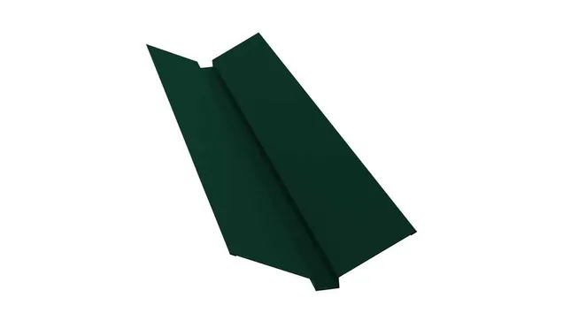 Планка ендовы верхней 115х30х115 0,45 Drap RAL 6005 зеленый мох