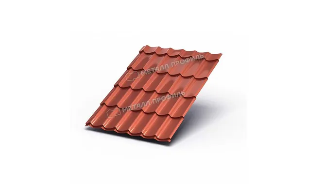 Металлочерепица Металл-Профиль Ламонтерра XL 0,5 AGNETA® Copper/Copper/Медный/Медный