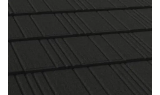 Композитная черепица AeroDek Robust, 1300х360 мм, черный бриллиант