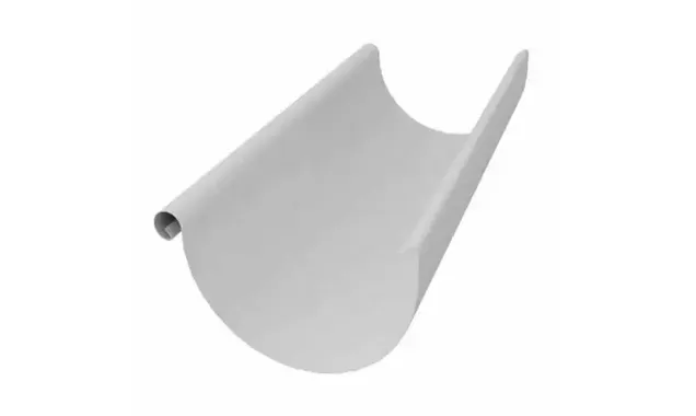 Желоб полукруглый 125мм RAL 9003 2,5м