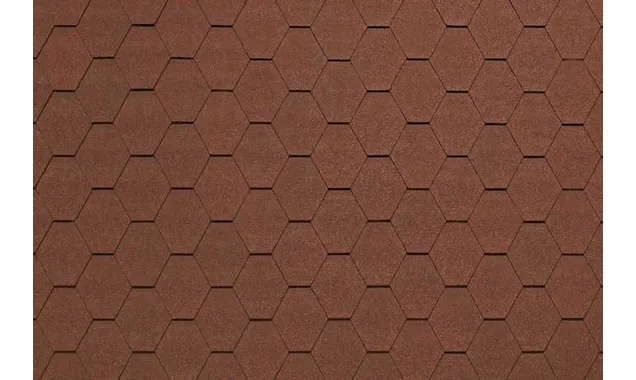Гибкая черепица Тегола Comfort Вест Темно-красный