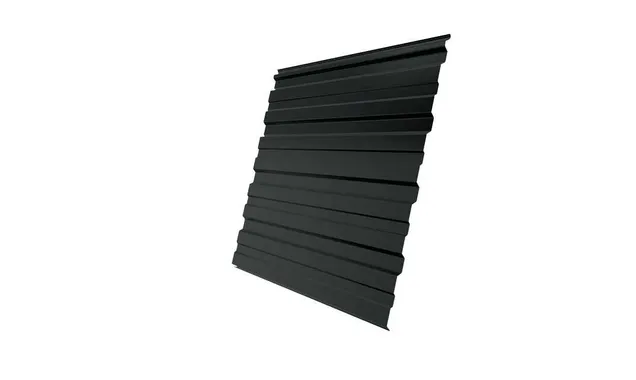 Профлист Grand Line C10R 0.5 Quarzit PRO Matt RAL 7016 Антрацитово-серый