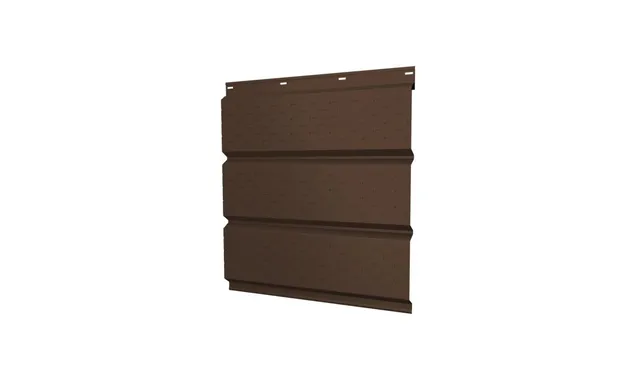 Софит металлический полная перфорация 0,5 Satin Мatt RAL 8017 шоколад