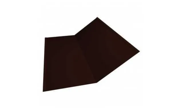 Планка ендовы нижней 300х300 0,45 Drap ST RR 32 (серо-зеленый) темно-коричневый