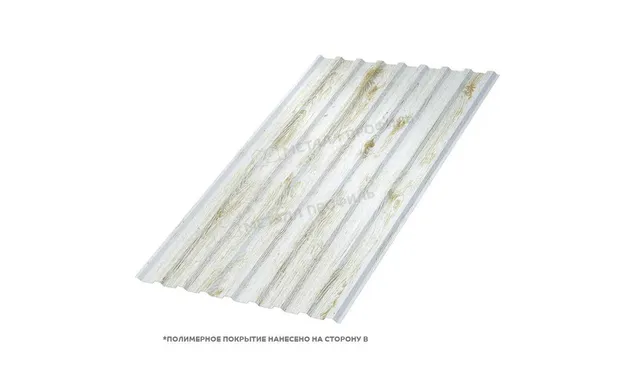 Профлист Металл Профиль МП20 0.5 ECOSTEEL® матовый Беленый дуб B