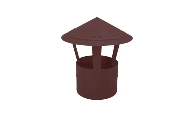 Дымник на трубу круглый d300 0,45 Drap с пленкой RAL 8017 шоколад