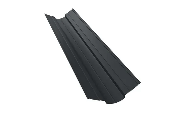 Планка ендовы верхней фигурной 70x70 0,5 Rooftop Matte RAL 7016 антрацитово-серый
