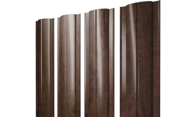 Штакетник Круглый Grand Line 0,45 Print-double Premium Antique Wood Antique Wood
