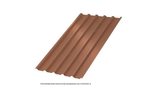Профлист Металл Профиль МП35 0.5 PURMAN® Argillite, Медный металлик B