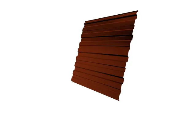 Профлист Grand Line C10R 0.5 GreenCoat Pural BT, matt RR 29 Красный