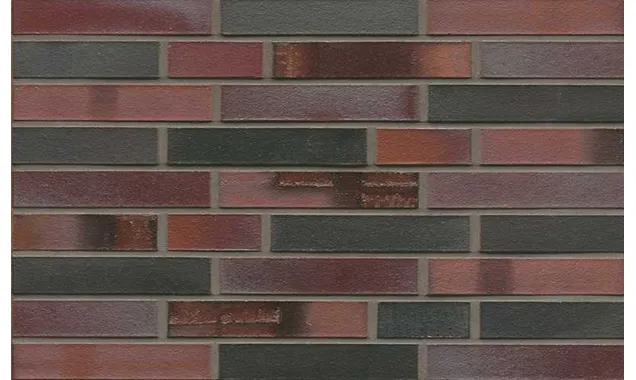 Кирпич клинкерный Muhr 29 S Schwarzblau-bunt Spezial гладкий, 290х90х52 мм