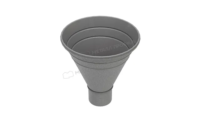 Воронка водосборная МЕТАЛЛ ПРОФИЛЬ Foramina Freeze D100/300 Grey
