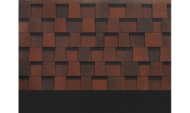 Ламинированная черепица Docke DRAGON STANDARD Красный