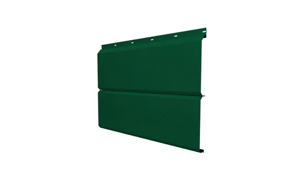 Софит ЭкоБрус с перфорацией 0,345 Grand Line 0,5 Satin с пленкой RAL 6005 зеленый мох