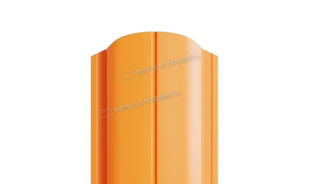 Штакетник Металл Профиль ELLIPSE-O 0,5 NormanMP RAL2004 Чистый оранжевый