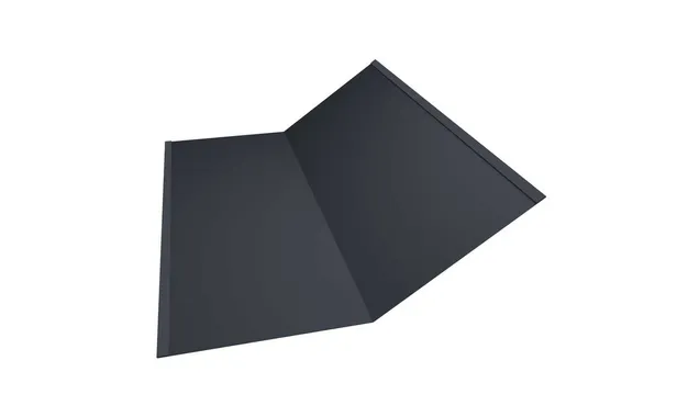 Планка ендовы нижней 300х300 0,5 GreenCoat Pural BT с пленкой RR 23 темно-серый (RAL 7024 мокрый асфальт)