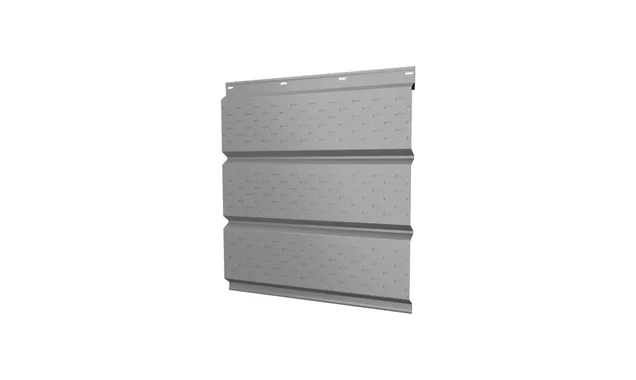 Софит металлический полная перфорация 0,5 Satin с пленкой RAL 9006