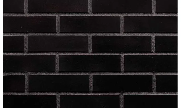 Клинкерная облицовочная плитка King Klinker Free Art для НФС, 17 Onyx Black, 240*71*17 мм