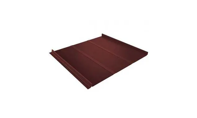 Фальцевая кровля Кликфальц Grand Line 0,5 GreenCoat Pural BT, matt RR 29 Красный