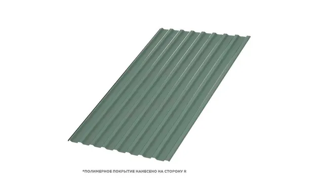 Профлист Металл Профиль МП20 0.5 PURMAN® Tourmalin, Светло-зеленый металлик A