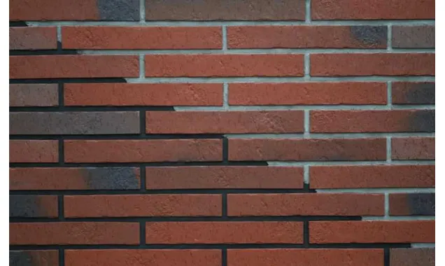 Клинкерная плитка ABC Teuto Rot-bunt Kohlebrand Schieferstruktur, 490х71х10 мм