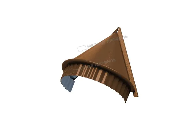 Заглушка конька круглого конусная (PURMAN-20-Argillite-0.5)