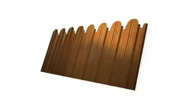 Профлист фигурный Grand Line C10A 0.4 Print Premium Golden wood