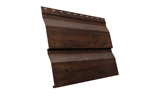 Металлический сайдинг Grand Line Корабельная Доска XL 0.45 мм Print Elite Cherry Wood