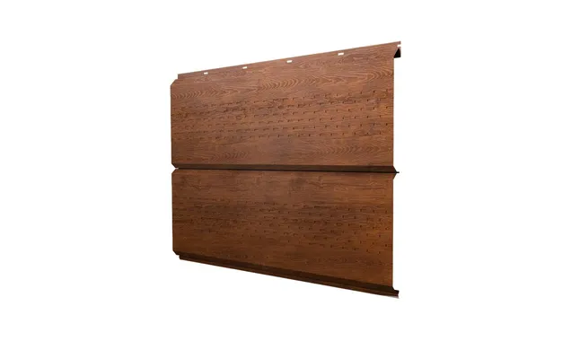 Софит ЭкоБрус new c перфорацией 0,45 Print Premium Golden Wood