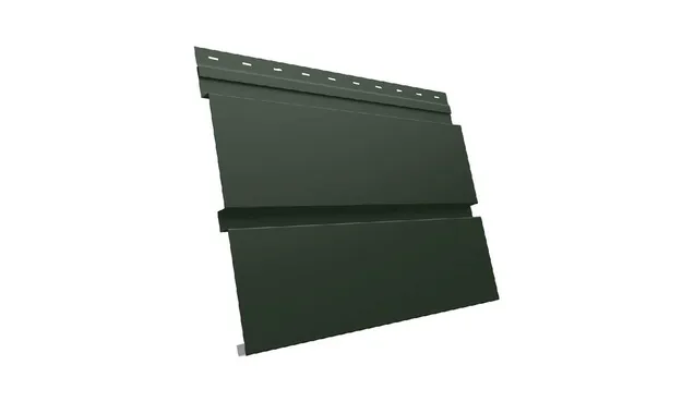 Металлический софит Квадро брус без перфорации 0,5 GreenСoat Pural RR 11 темно-зеленый (RAL 6020 хромовая зелень)