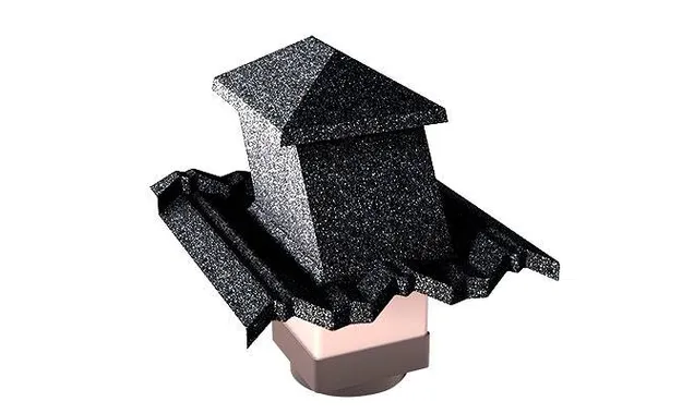 Вентиляционный выход Gerard G 15-45 (пластик), 150х150 мм, dark silver (481)