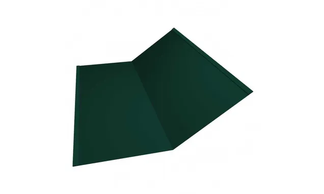 Планка ендовы нижней 300х300 0,5 Satin Мatt RAL 6005 зеленый мох