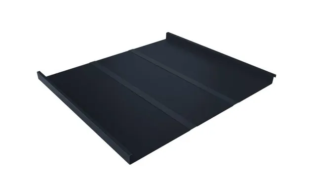 Фальцевая кровля Фальц двойной стоячий Grand Line 0,5 Velur X RAL 7024