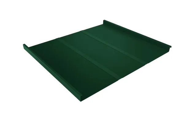 Фальцевая кровля Фальц двойной стоячий Line Grand Line 0,5 Satin RAL 6005 Зеленый Мох