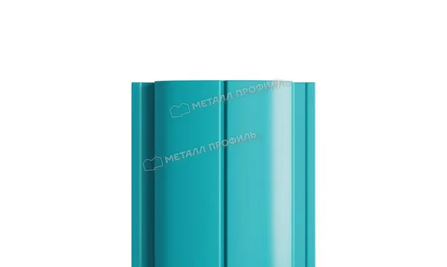 Штакетник Металл Профиль ELLIPSE-T 0,45 Полиэстер RAL5021 Синяя вода