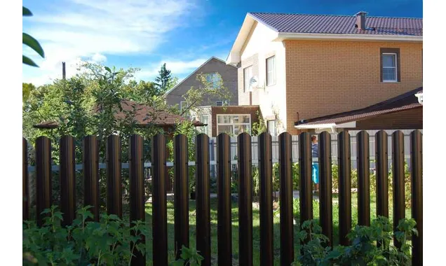 Штакетник Круглый фигурный Grand Line 0,45 Полиэстер - double RAL7016 Антрацитово-Серый | с пленкой