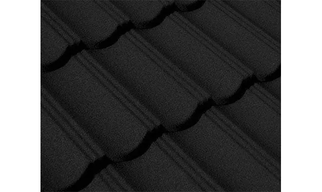 Композитная черепица Gerard Heritage, 1250x367мм, deep black