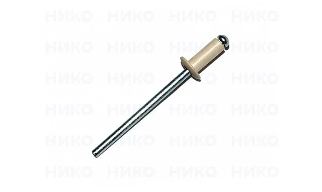 Заклёпка вытяжная Daxmer 4,0х10 RAL 1014 (10х1000 шт) ал/ст
