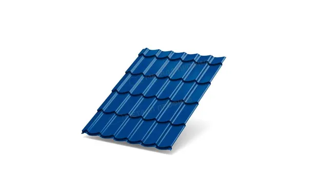 Металлочерепица Металл-Профиль Супермонтеррей 0,5 PURMAN® RAL 5005 Синий насыщенный