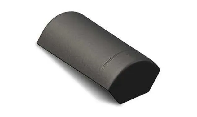 Конечная коньковая черепица с зажимом Braas Эво черный