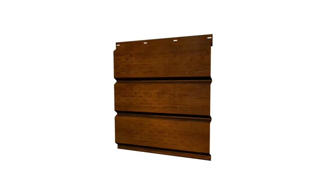Софит металлический полная перфорация 0,4 Print Premium Golden Wood