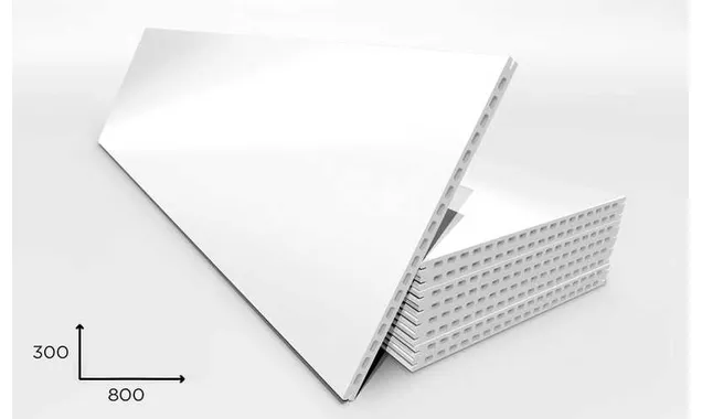 Керамогранитная плита FAVEKER GA20 для НФС, Blanco Brillo, 800*300*20 мм