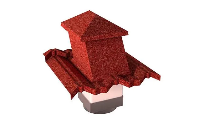 Вентиляционный выход Gerard G 15-45 (пластик), 150х150 мм, spanish red (231)