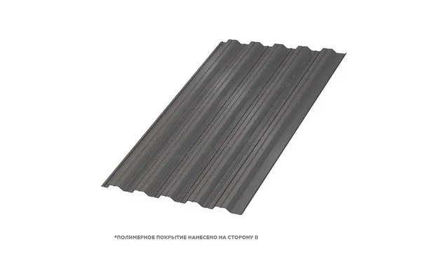 Профлист Металл Профиль HC35 0.5 VALORI Darkbrown, Темно-коричневый A