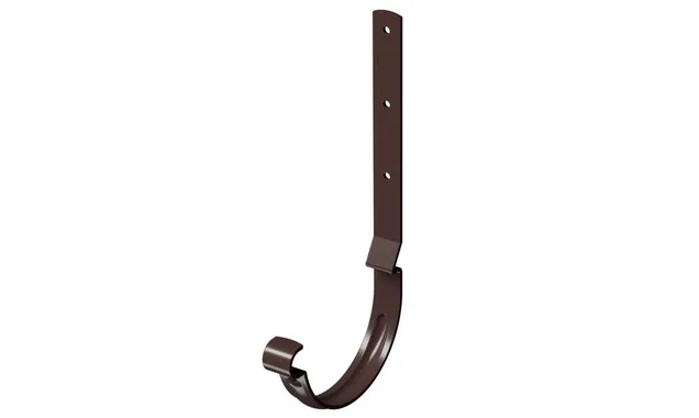 Карнизный крюк длинный STAL PREMIUM, шоколад