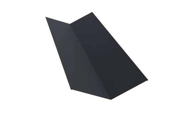 Планка ендовы верхней 145х145 0,5 Rooftop Matte RAL 7024 мокрый асфальт